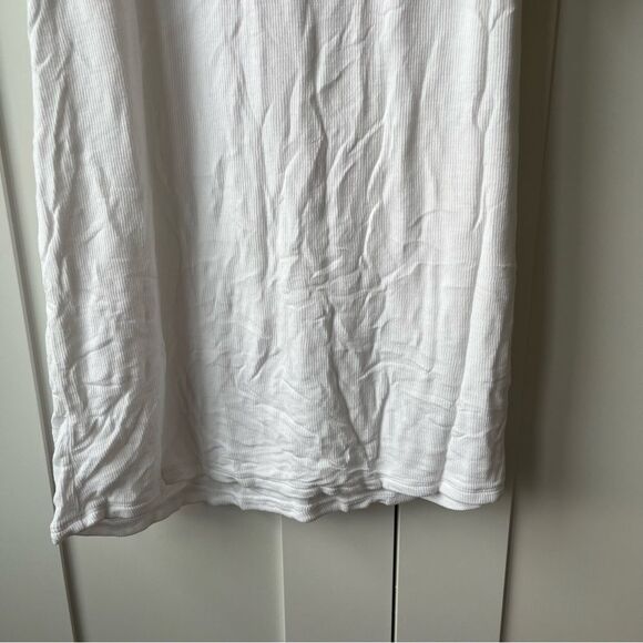 Michael Lauren Richard White Fitted Tank Dress with Slit Neck Size large NWT - Picture 3 of 10